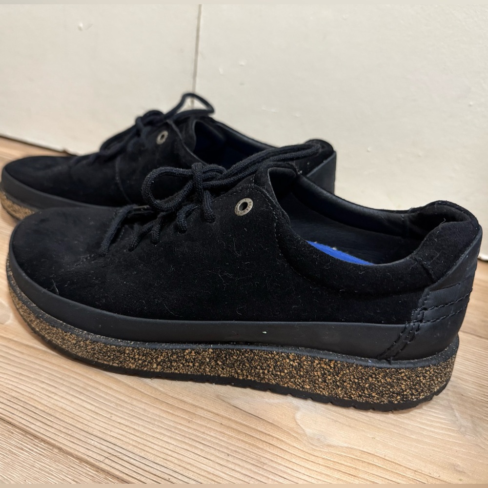 Birkenstock Homef Low Sneakers Black Suede Narrow